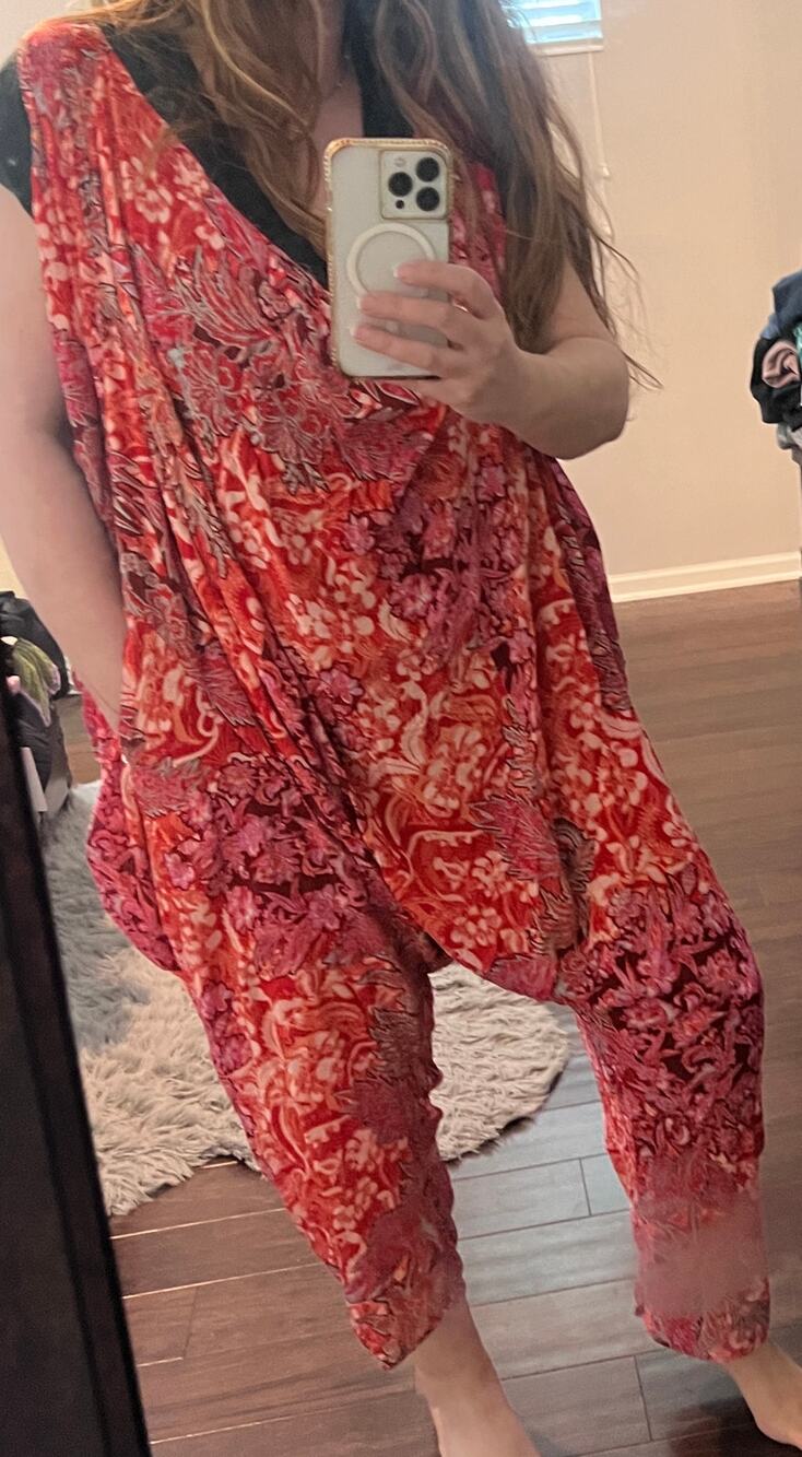 Intimately Free People Boho Floral harem-style Sleeveless romper S Lagenlook